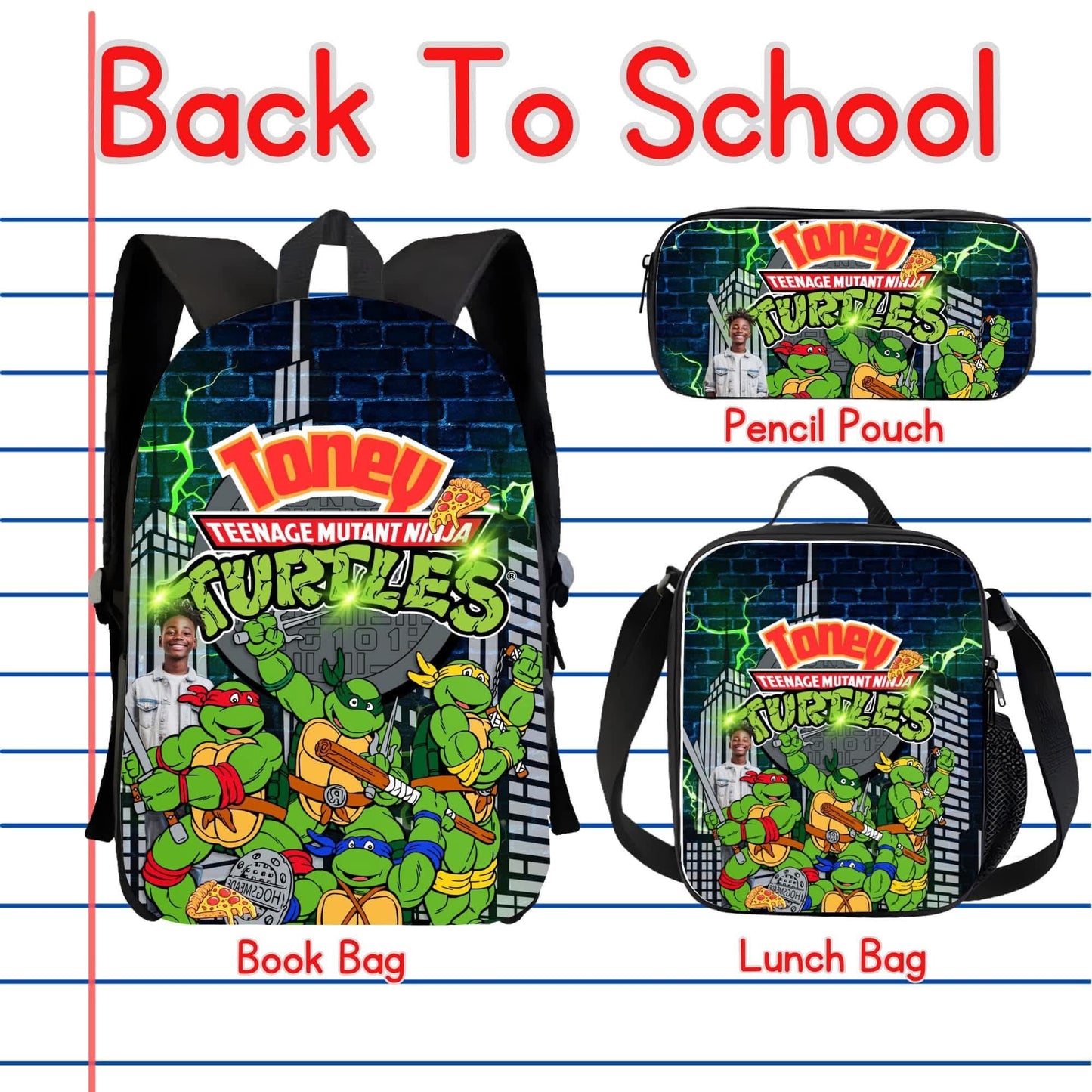 CUSTOMIZED BACKPACK & LUNCH BAG