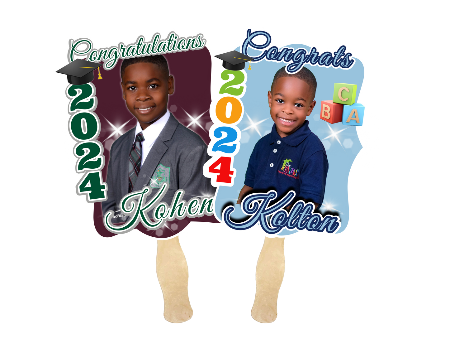 CUSTOMIZED GRAD FANS