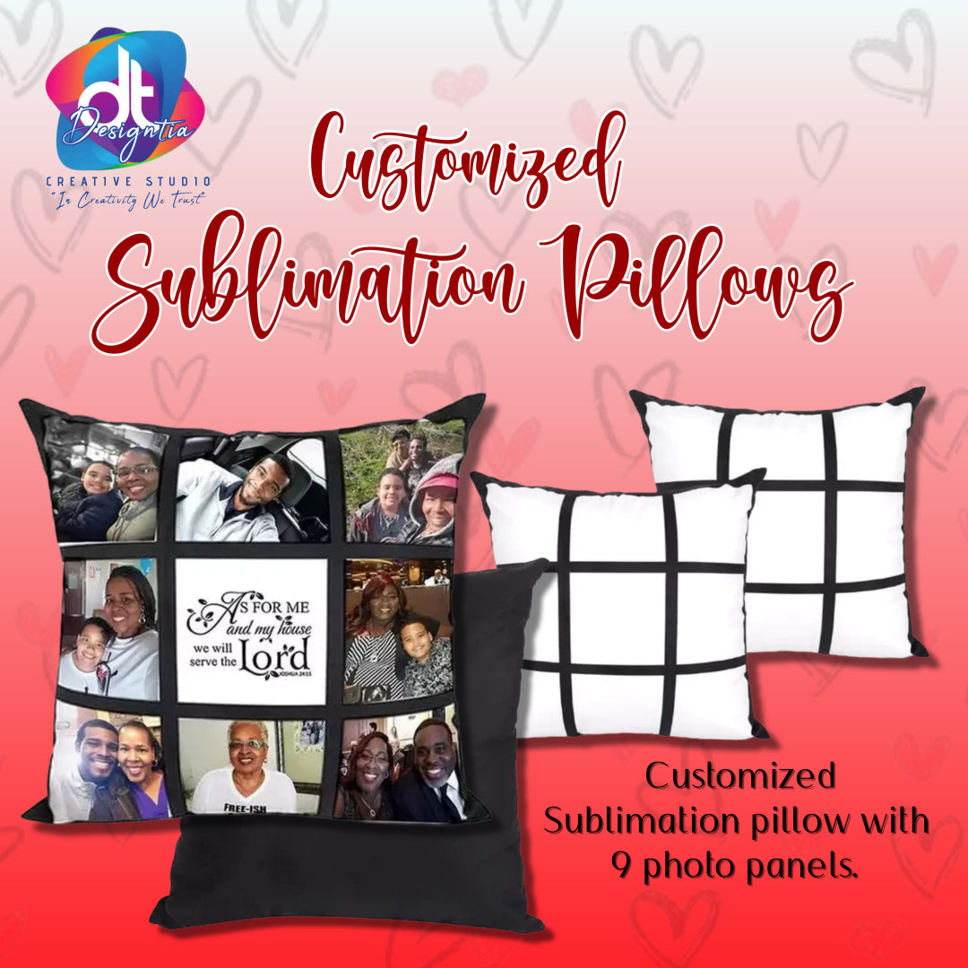9 PANEL PHOTO PILLOW ( INSERT INCLUDED )