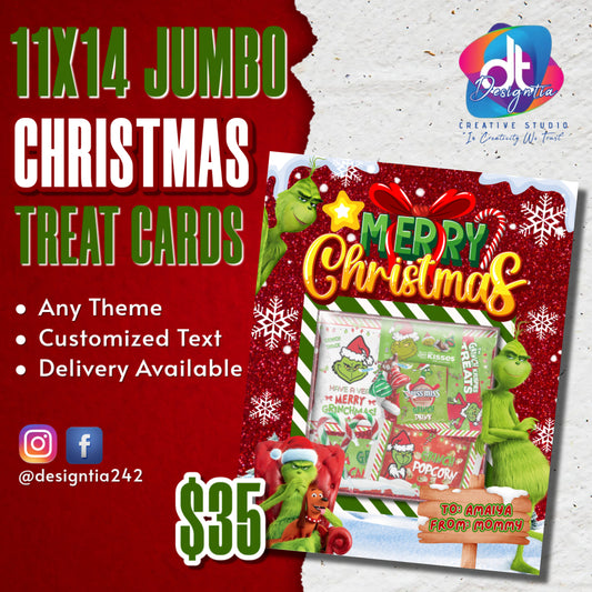 11x14 JUMBO XMAS TREAT CARD