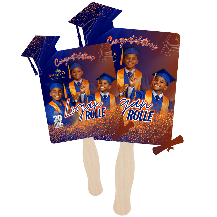 CUSTOMIZED GRAD FANS